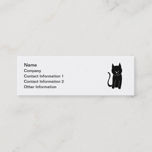 Cute Black Cat Business Cards