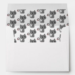Cute Black Cat Paper Envelope