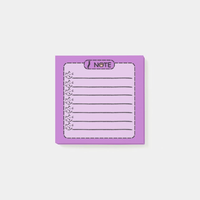Cute Black Cat Personalized Notes (Front)