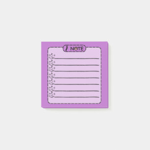 Cute Black Cat Personalized Post-it Notes