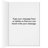 Cute Black Cat Silhouette Fun Black and White (Inside (Right))