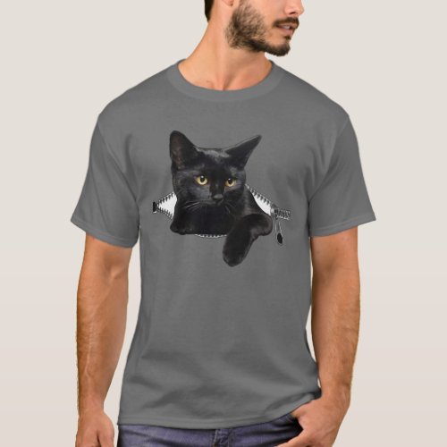 Cute Black cat T_Shirt