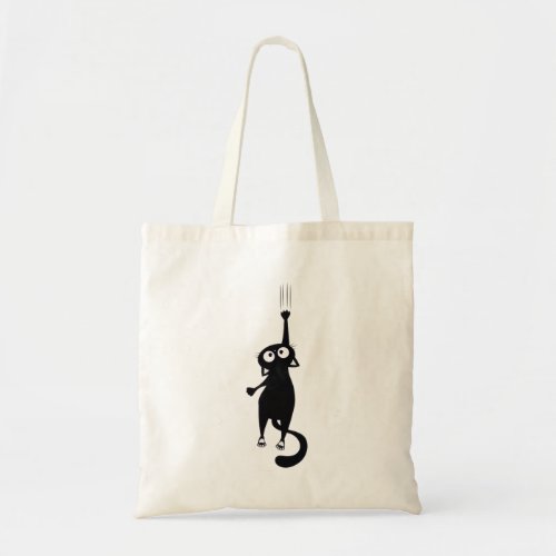 Cute Black Cat Tote Bag | Reusable Shopping Bag