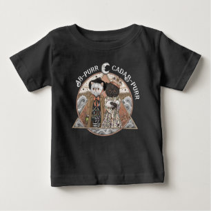 Cute Black Cat Witches Halloween Costume Baby T-Shirt