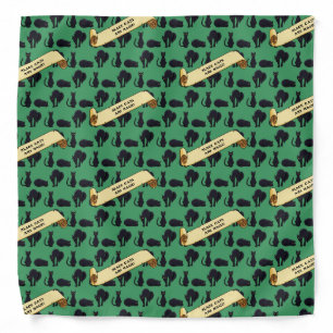 Cute Black Cats Are Magic Pattern Pixel Artwork Bandana
