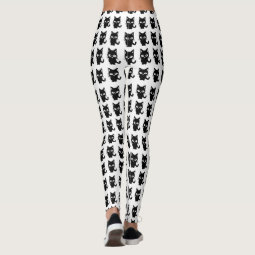 Cat Legging Black With Tail Adult Costume Female