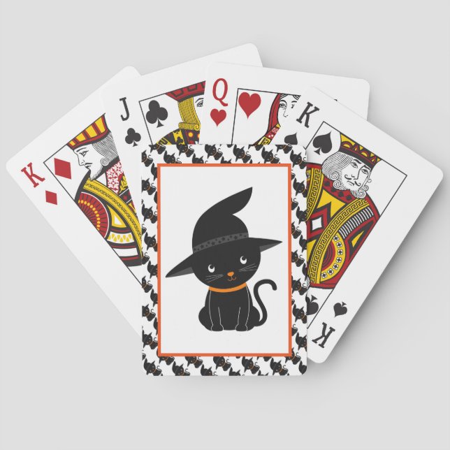 Cute Black Cats Poker Cards (Back)