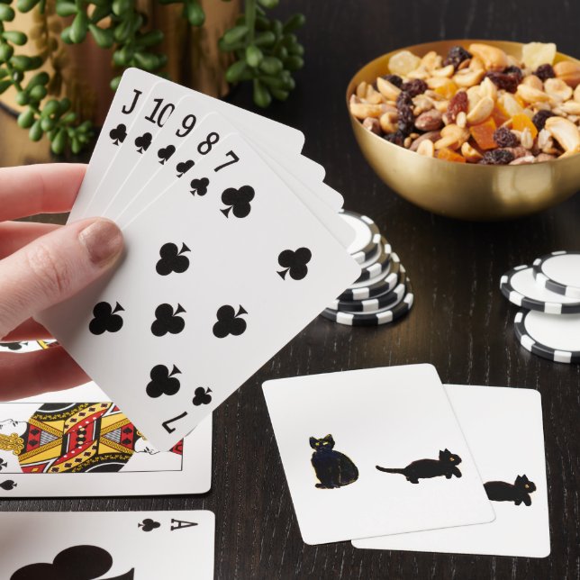 Cute Black Cats Poker Cards (In Situ)