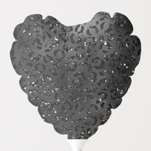 Cute Black Cheetah Leopard Skin Print Animal Balloon