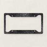 Cute Black Cheetah Leopard Skin Print Animal License Plate Frame<br><div class="desc">Do you love animal skin patterns? If the cheetah skin pattern is your favorite, then you must like this cute animal skin pattern design is perfect for you. Get this awesome design for a zookeeper, African wild animal lover, and animal rights activist. Makes a great Christmas, anniversary, thanksgiving, Halloween, graduation,...</div>