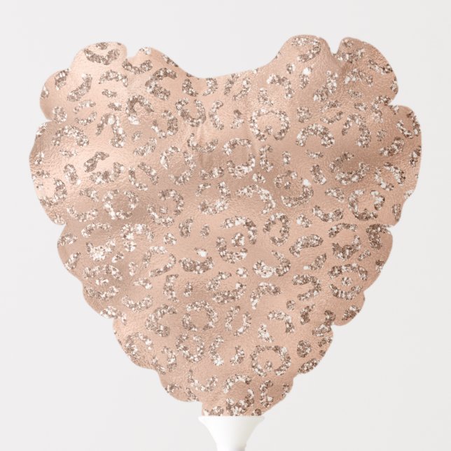 Cute Black Cheetah Leopard Skin Print Pattern Balloon (Front)