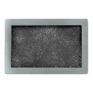 Cute Black Cheetah Leopard Skin Print Pattern Belt Buckle