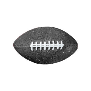 Cute Black Cheetah Leopard Skin Print Pattern Football