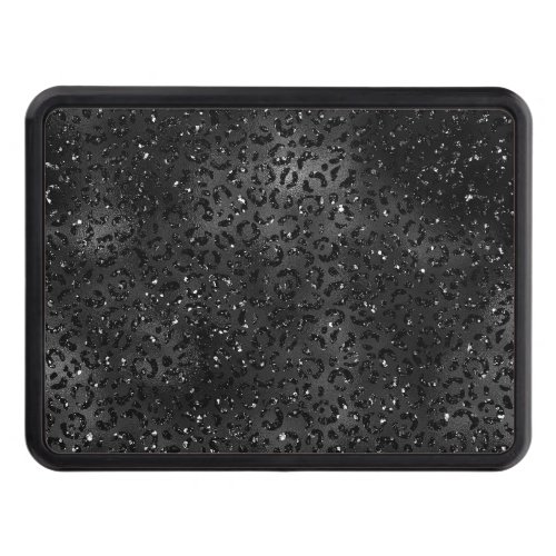 Cute Black Cheetah Leopard Skin Print Pattern Hitch Cover