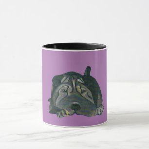 Cute Black Chinese Shar Pei Mug