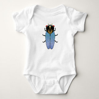 Cute Black Cicada Baby Bodysuit