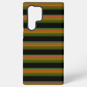 Cute black colorful striped samsung galaxy s22 ultra case