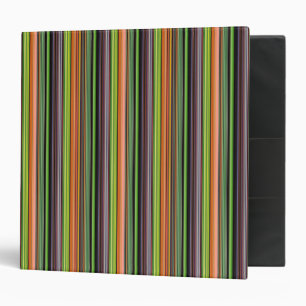 Cute black colorful stripes 3 ring binder