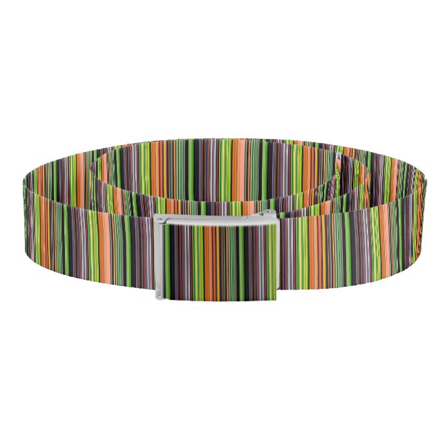 Cute black colorful stripes belt (Coil)