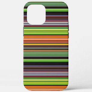 Cute black colorful stripes iPhone 12 pro max case