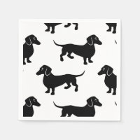 Cute Black Dachshund Pattern