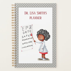 Cute Black Doctor Nurse  Planner