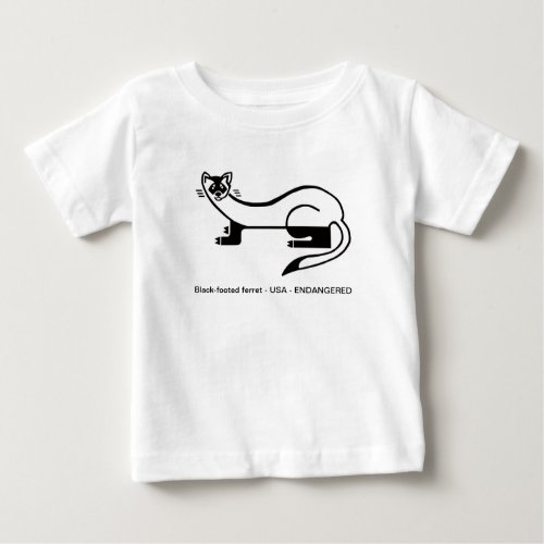 Cute Black_footed FERRET _Nature _ Ecology _ Baby T_Shirt