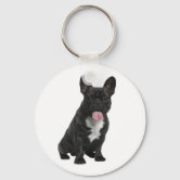 Black And Tan French Bulldog / Frenchie Cute Dog Keychain