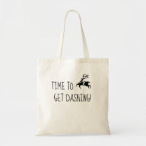 Cute Black Friday Shopping Get Dashing Reindeer Tote Bag