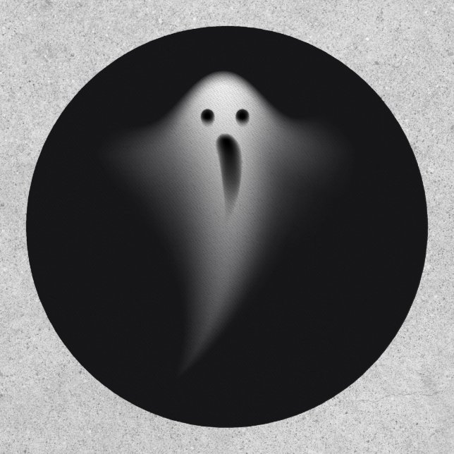 Cute Black Ghost Patch (Front)
