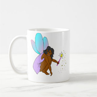 Cute Black Girl Fairy Magic Empowerment Tee Coffee Mug