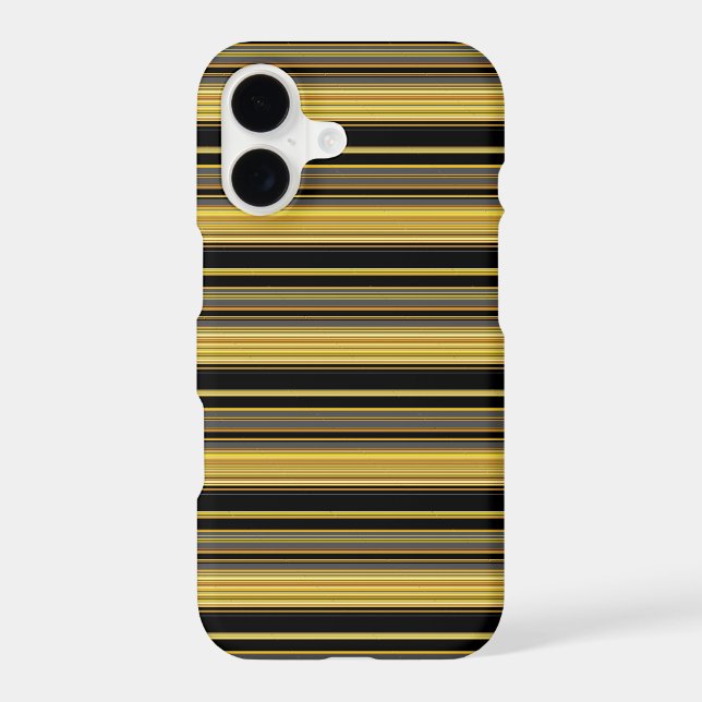 Cute black golden stripes Case-Mate iPhone case (Back)