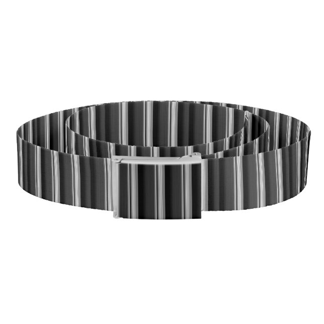 Cute black gray stripes belt (Coil)