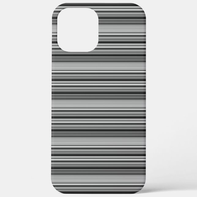 Cute black gray stripes  Case-Mate iPhone case (Back)