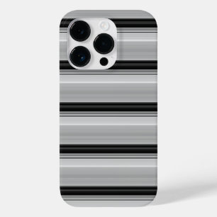 Cute black gray stripes Case-Mate iPhone 14 pro case
