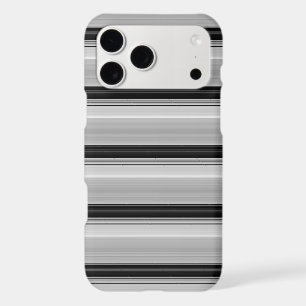 Cute black gray stripes iPhone 17 pro max case