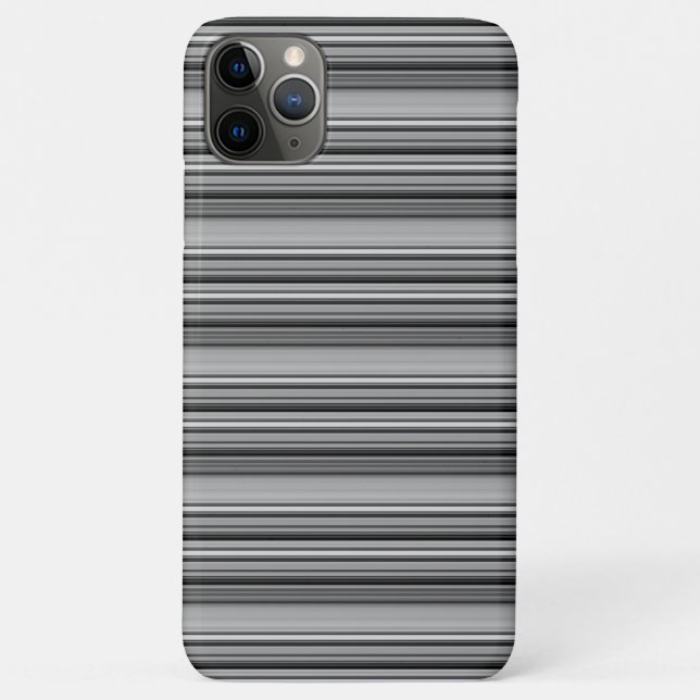 Cute black gray stripes  Case-Mate iPhone case (Back)