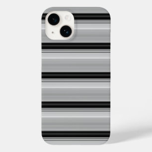 Cute black gray stripes Case-Mate iPhone 14 case
