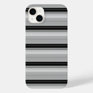 Cute black gray stripes Case-Mate iPhone 14 plus case