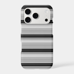 Cute black gray stripes iPhone 17 pro case