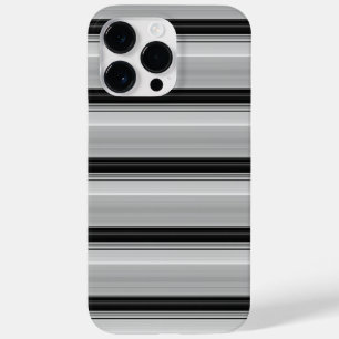 Cute black gray stripes Case-Mate iPhone 14 pro max case