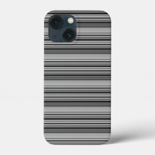 Cute black gray stripes  iPhone 13 mini case
