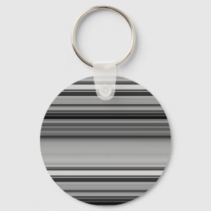 Cute black gray stripes keychain