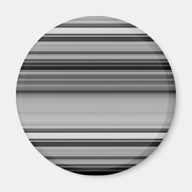 Cute black gray stripes magnet (Front)