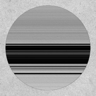 Cute black gray stripes patch