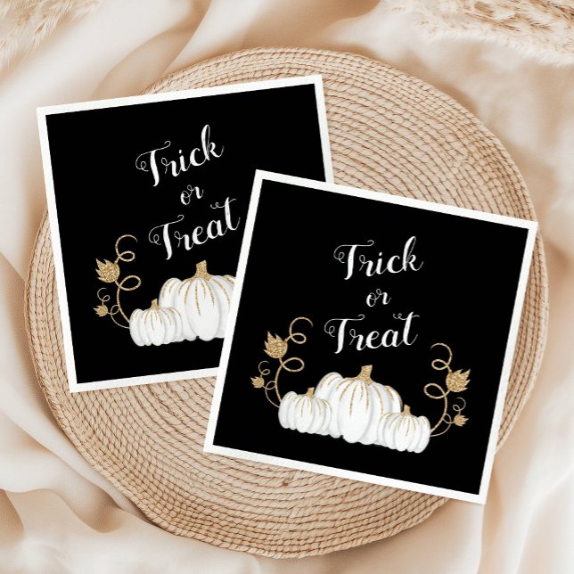 Cute Black Happy Halloween Pumpkin Napkins (Cute Black Happy Halloween Pumpkin Napkins)