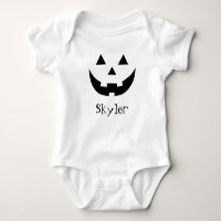 Cute black Jack o lantern custom name Halloween