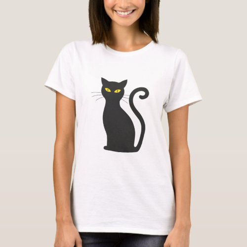 Cute Black Kitten Simple Cat Lovers T_Shirt