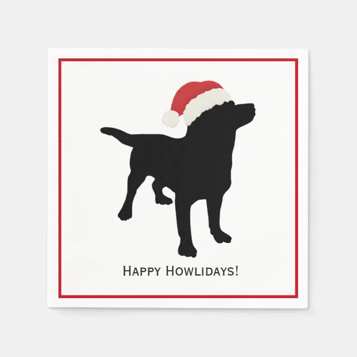 40 Cocktail Paper Napkins Happy Howldays Dog Christmas Holidays Funny Puppy Dogs 