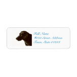 Cute Black Lab Label